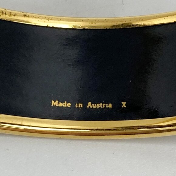 Hermes Enamel GM Bangle Plated Cloisonne Indian Bracelet - Picture 4 of 5